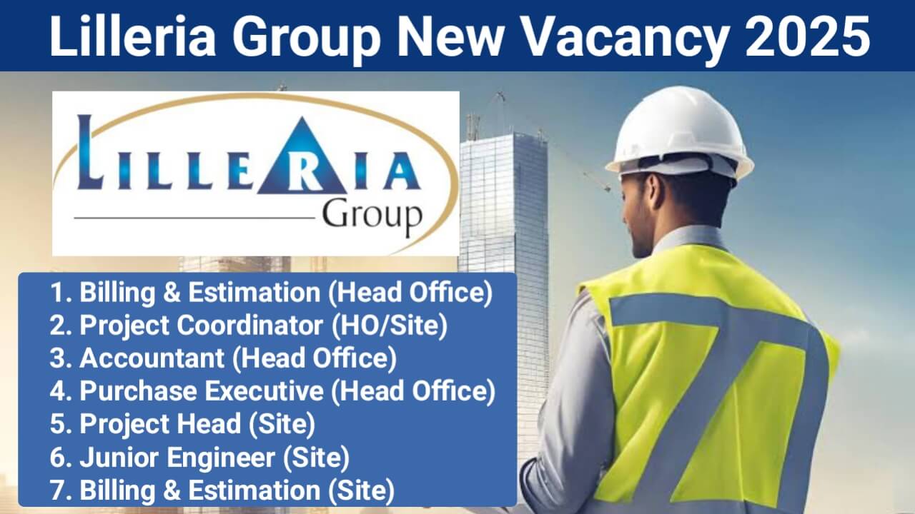 Lilleria Group New Recruitment 2025 | For luxury 5-star resort Project In Vadodara