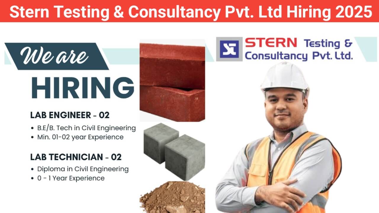 Stern Testing & Consultancy Pvt. Ltd Recruitment 2025 | For Lab Engineer & Lab Technician