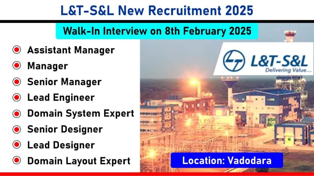 L&T Sargent & Lundy Jobs, Power Plant Jobs, Renewable Energy Jobs, Vadodara Jobs