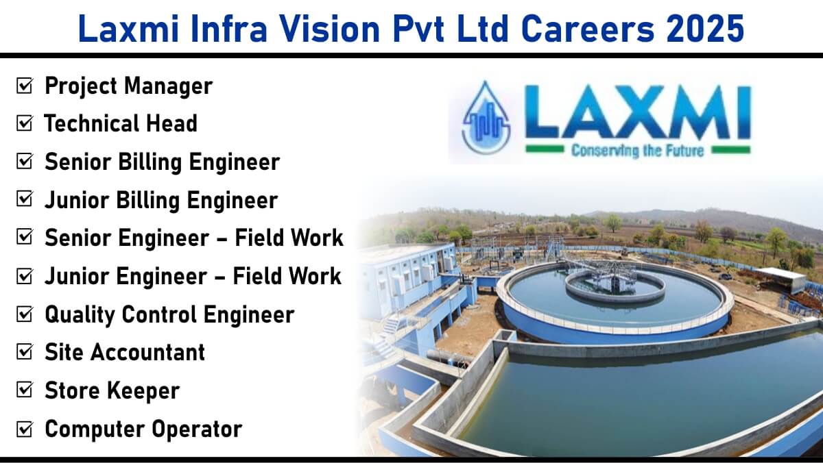 Laxmi Infra Vision Pvt Ltd Careers 2025: Build India’s Infrastructure with Us | Multiple Openings in Gujarat & Maharashtra
