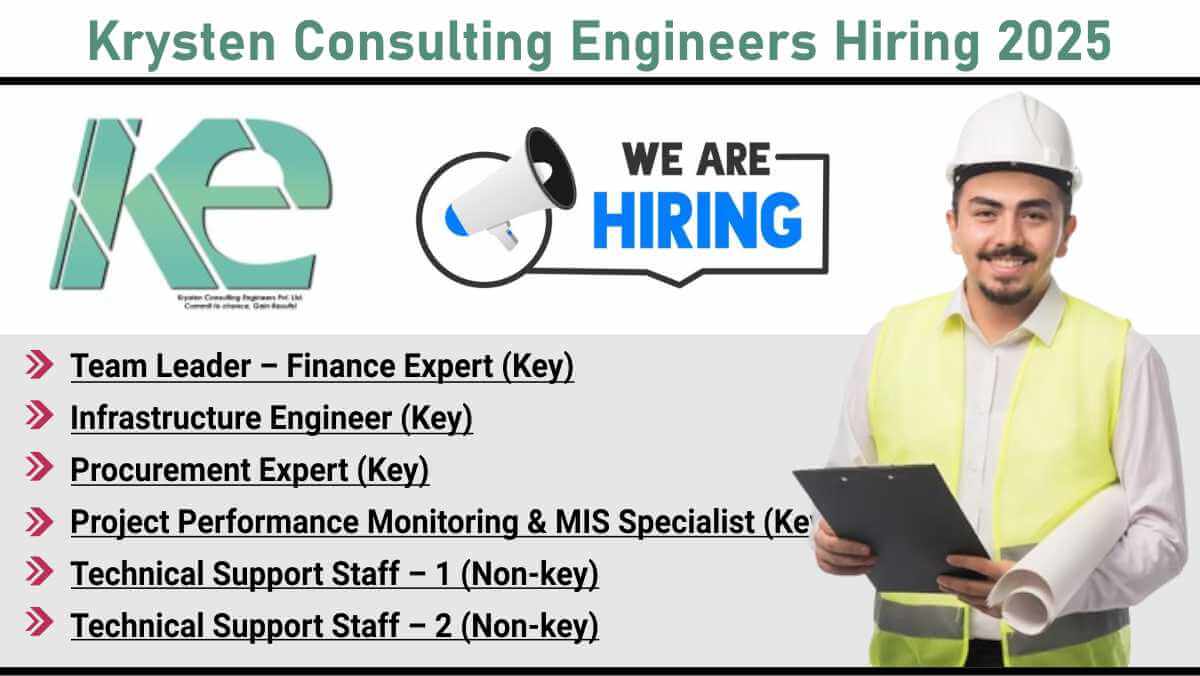 Krysten Consulting Engineers Hiring 2025 | Government Project Implementation Jobs In Delhi