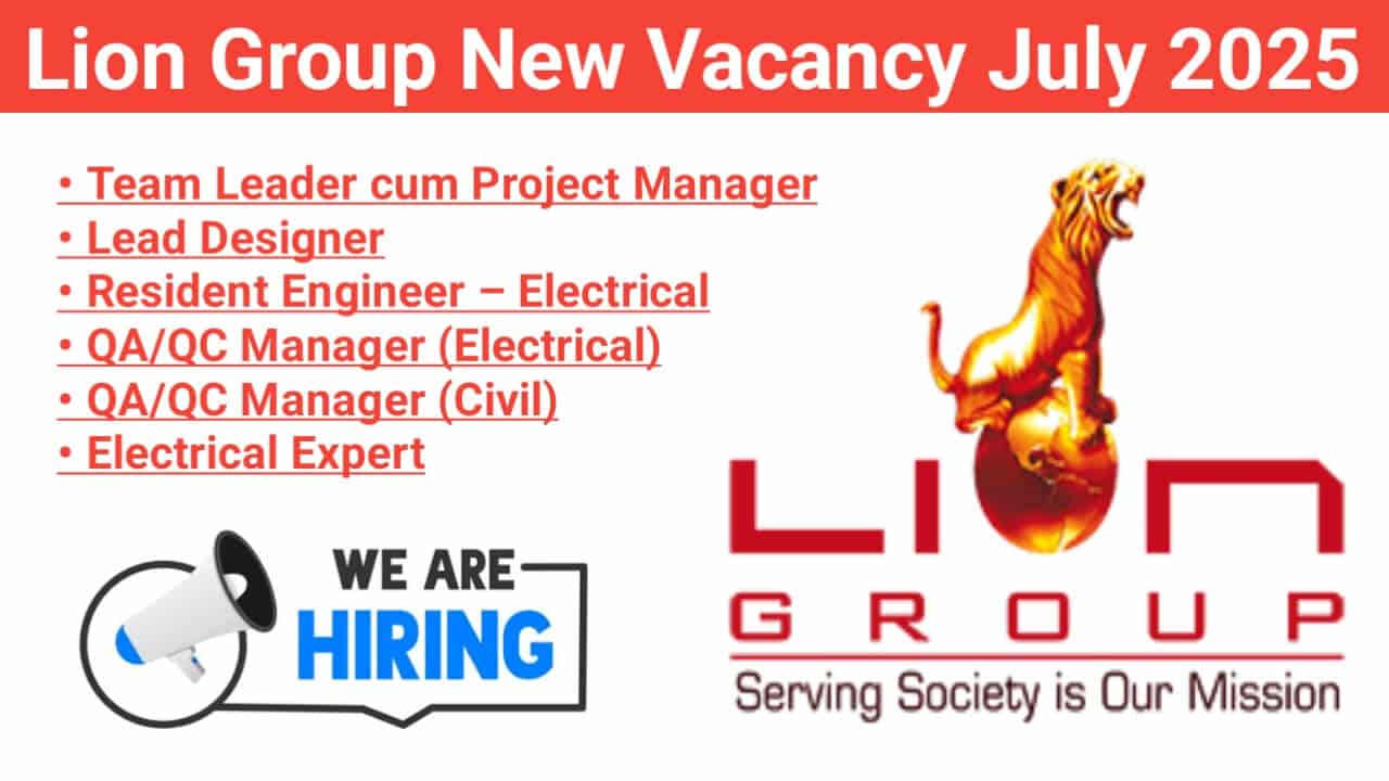 Lion Group New Vacancy July 2025 | For Railway, Metro, Highway, and Power Projects