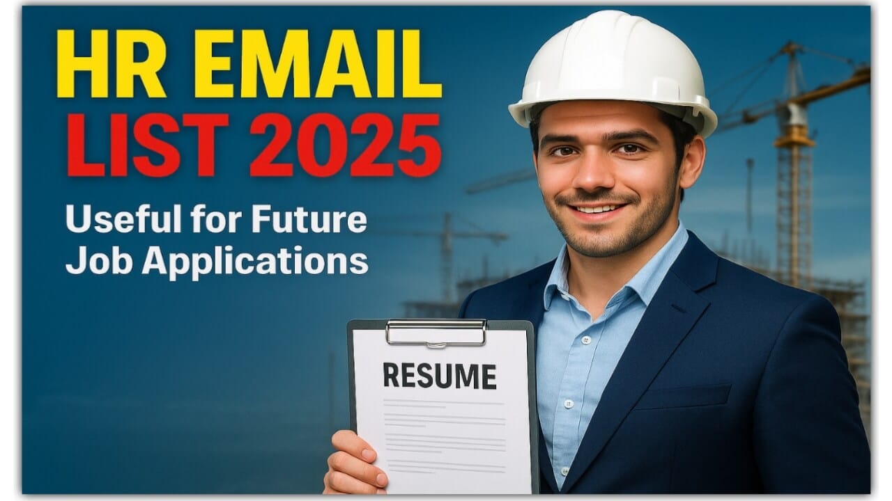 Civil Construction Company HR Email ID List – Useful for Future Job Applications