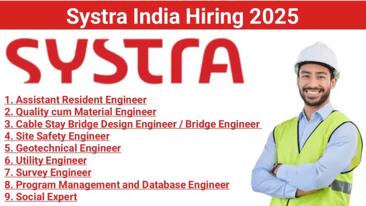 Systra India Hiring 2025 | For Mumbai Coastal Road Project