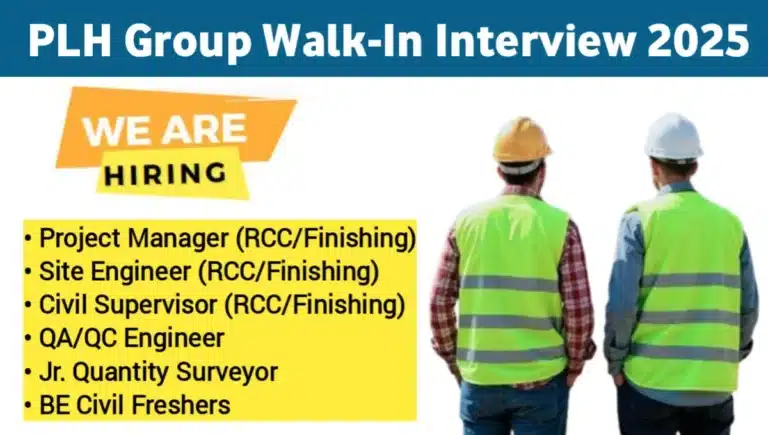 PLH Group Latest Walk-In Interview 2025 | Date: 25th July, 2025 (Friday) | Job Location Mumbai