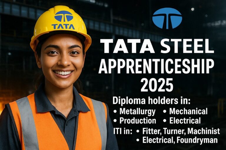 Tata Steel Apprenticeship Training Program 2025 | For Metaliks Division & Bearing Division | Location: West Bengal