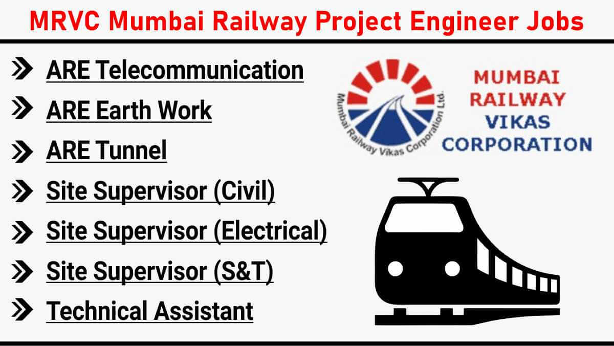 MRVC Mumbai Railway Project Engineer Jobs | Railway Infrastructure Jobs in Mumbai 2025