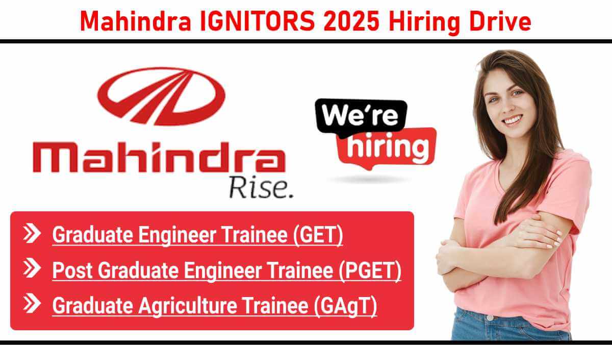 Mahindra Careers 2025 for Engineers | Mahindra Graduate Engineer Trainee Jobs