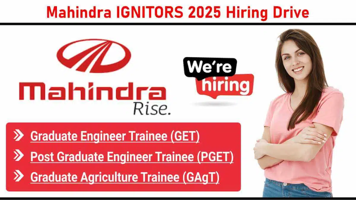 Mahindra Careers 2025 for Engineers | Mahindra Graduate Engineer Trainee Jobs
