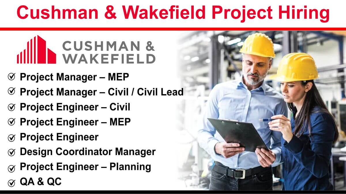 Cushman & Wakefield Project Hiring | BE/B.Tech Jobs | Apply via Email