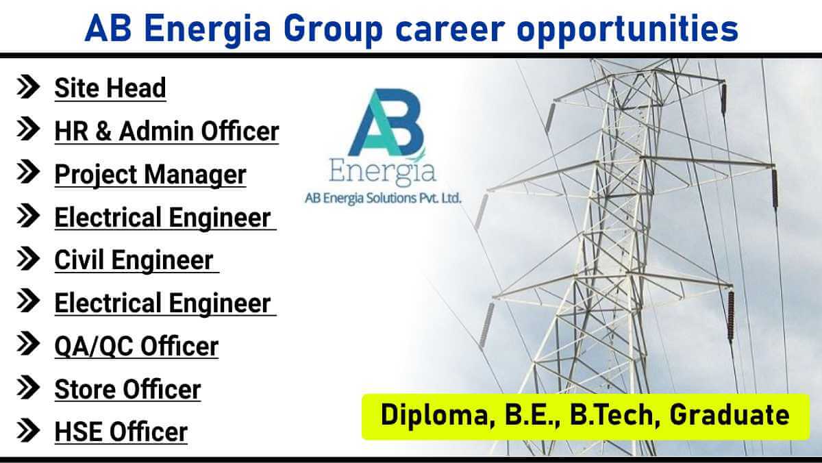 AB Energia Group career opportunities | Transmission line execution engineer jobs