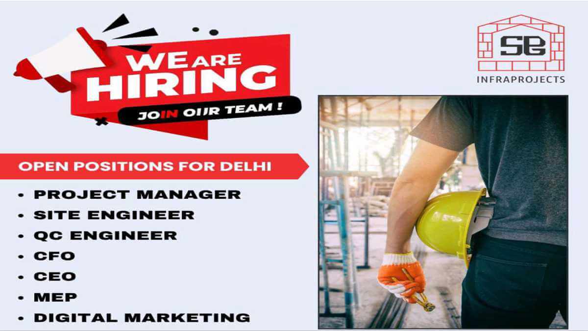 SPG Infra hiring now Delhi | Project manager job Jasola Delhi