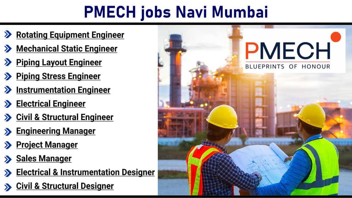 PMECH jobs Navi Mumbai | Oil & gas project manager job India