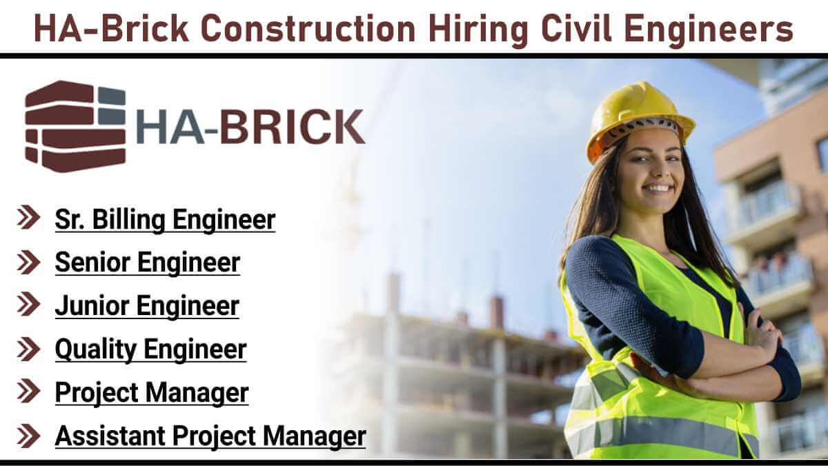HA-Brick Construction Hiring Civil Engineers | Jobs In Mumbai & Pune | Apply Now