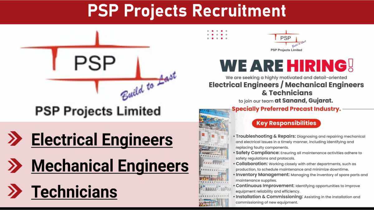 PSP Projects Recruitment | Precast Industry Preferred Candidates