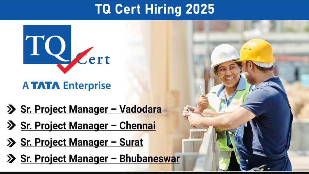 TQ Cert Hiring 2025 | Sr. Project Managers | Manufacturing, Solar, Warehouse