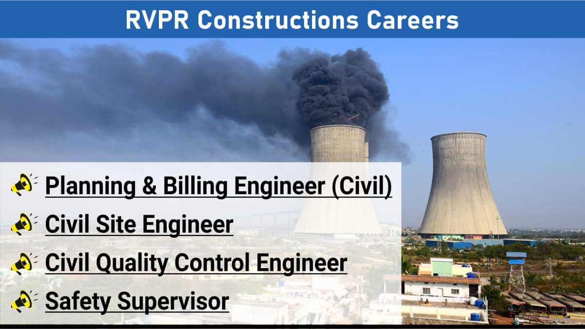 RVPR Constructions Careers | Thermal Power Plant Hiring in Bihar