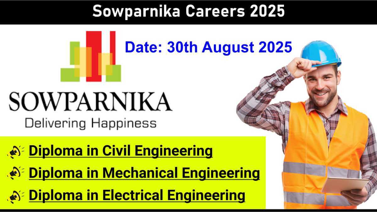 Sowparnika Careers 2025 | Freshers Walk-In | Start Your Career in Construction Industry