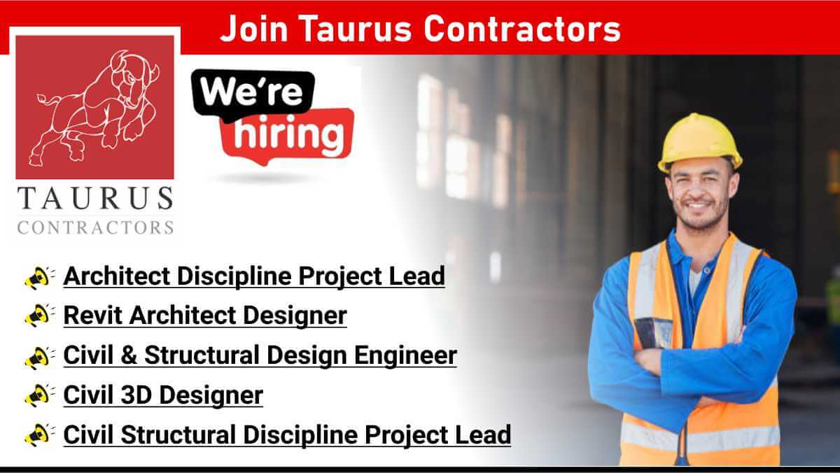 Join Taurus Contractors | Project Leads, Designers & Engineers | Navi Mumbai Jobs