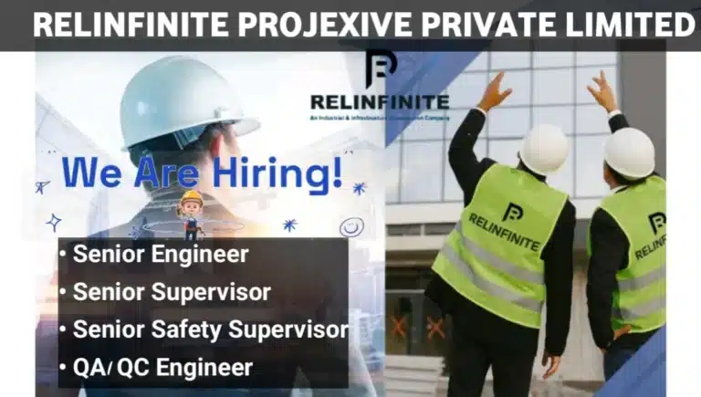 Relinfinite Projexive Pvt Ltd Hiring 2025 | Location: Bhavnagar, Surat, Vadodara, Ahmedabad