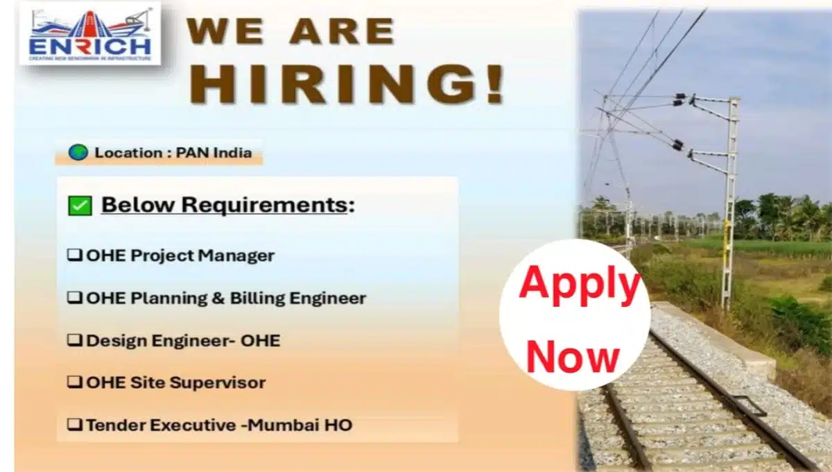 Enrich Global Infra Limited Vacancy | For Multiple Positions