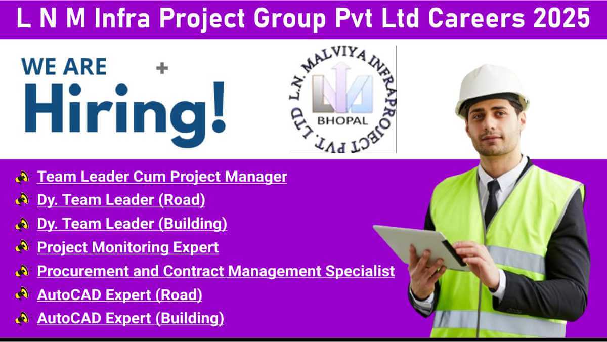 L N M Infra Project Group Pvt Ltd Careers 2025 | Highway Engineer Jobs in Tripura
