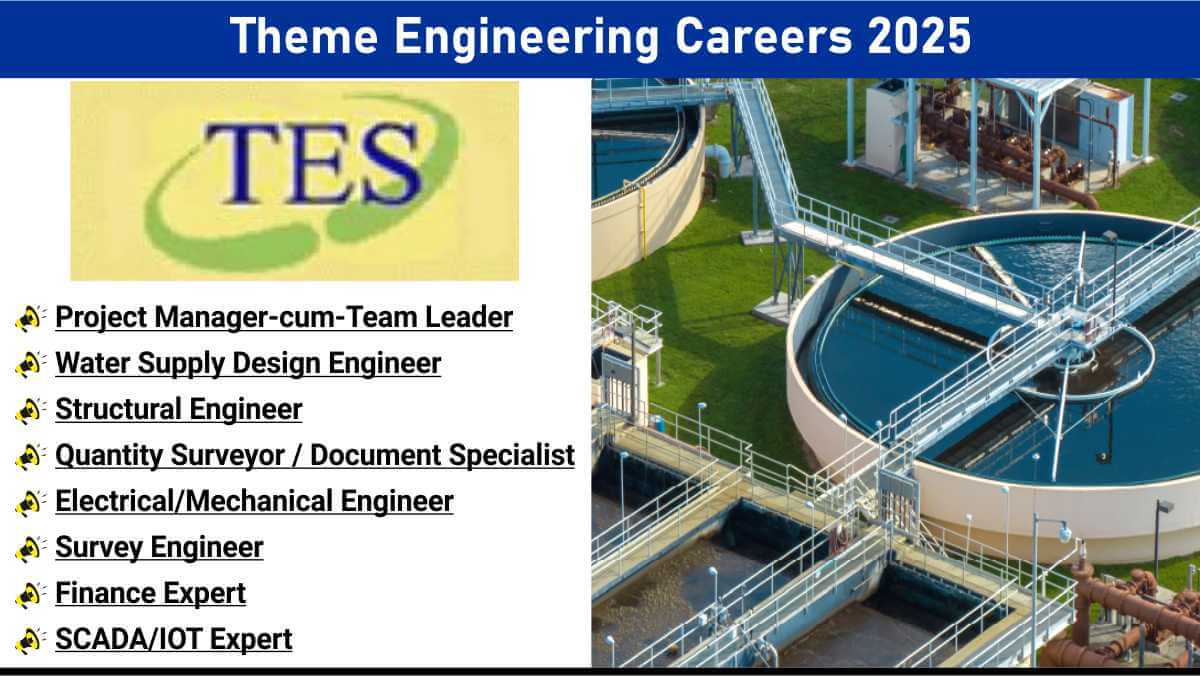 Theme Engineering Careers 2025 | DPR Water Supply Project Bihar