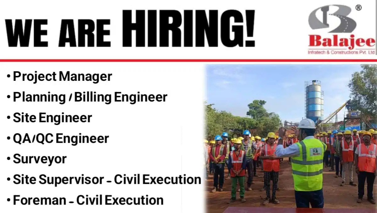 Balajee Infratech & Construction Pvt. Ltd New Vacancy 2025 | For Mumbai International Airport Project