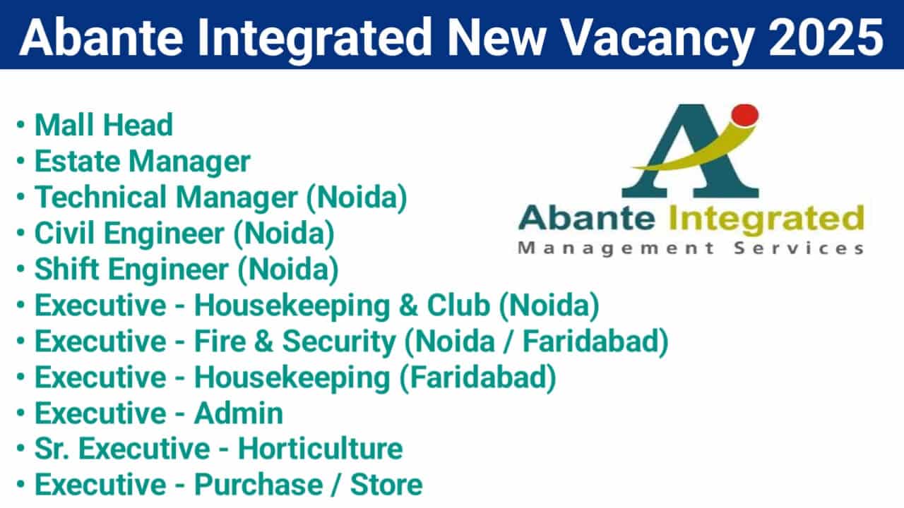 Abante Integrated New Vacancy 2025 | For Facility Management, Operations, Property or Building Management