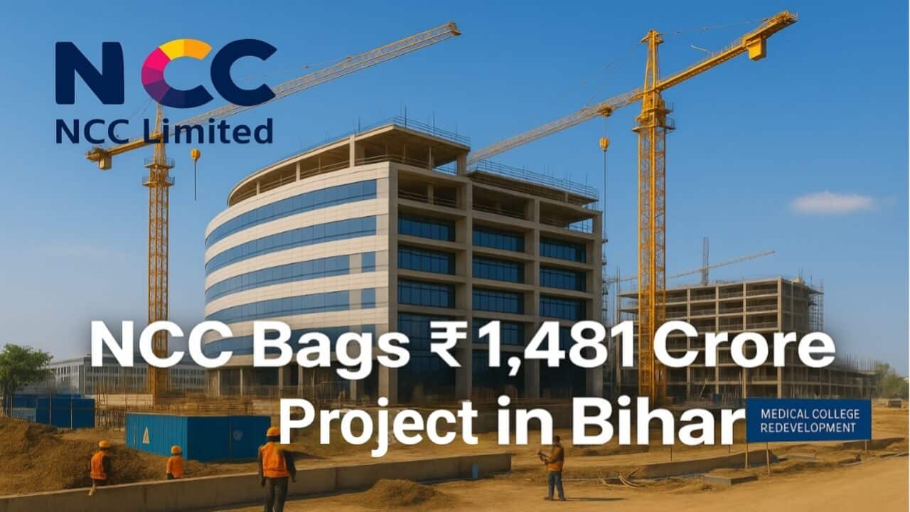 NCC new project 2025 | NCC bags order in Bihar | NCC DMCH Darbhanga project, BMSICL project Bihar, NCC infrastructure projects, Nagarjuna Construction Company news