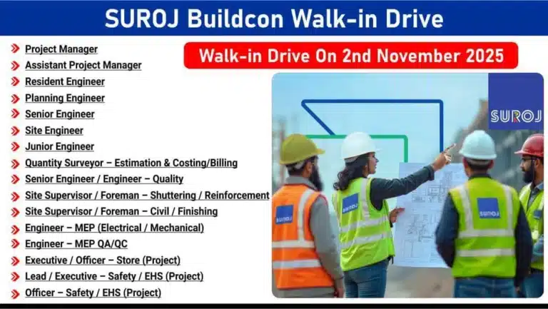 SUROJ Buildcon Walk-in Drive 2025 | Date: Sunday, 2nd November 2025