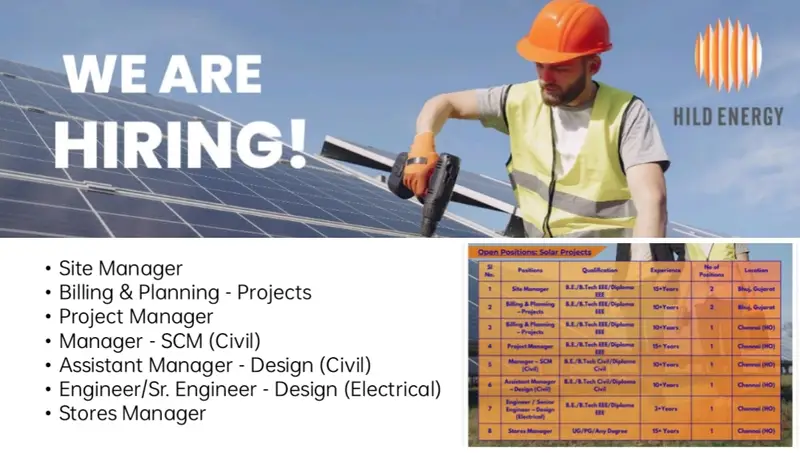 HILD Energy Pvt. Ltd Hiring November 2025 | Site Engineer Jobs Near Me 1 HILD Energy Pvt. Ltd Hiring November 2025 | Site Engineer Jobs Near Me