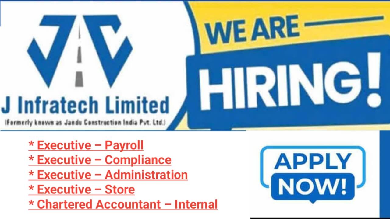 J Infratech Limited Recruitment 2025 | Construction Jobs In Haryana