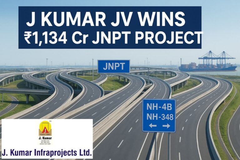 J Kumar Infraprojects JV Bags ₹1,134 Crore JNPT Highway Interchange Project | Major Win in Port Connectivity Infrastructure