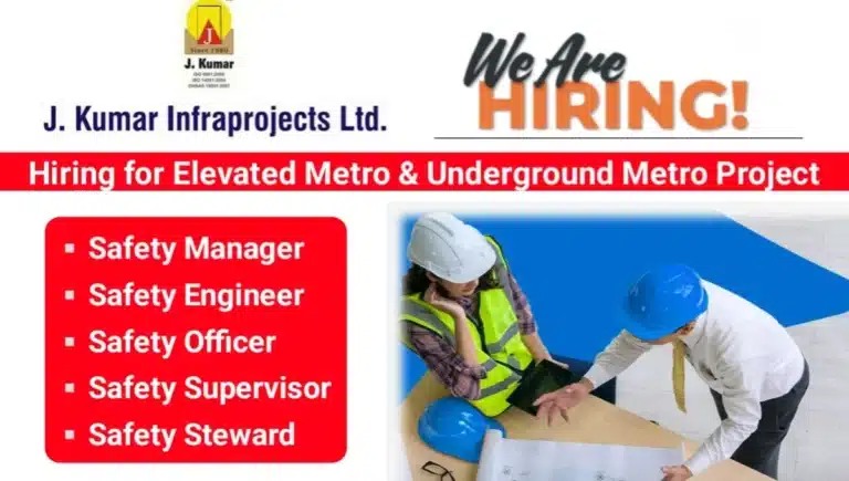 J. Kumar Infraprojects Ltd Hiring 2025 | For Elevated Metro & Underground Metro Projects in Mumbai