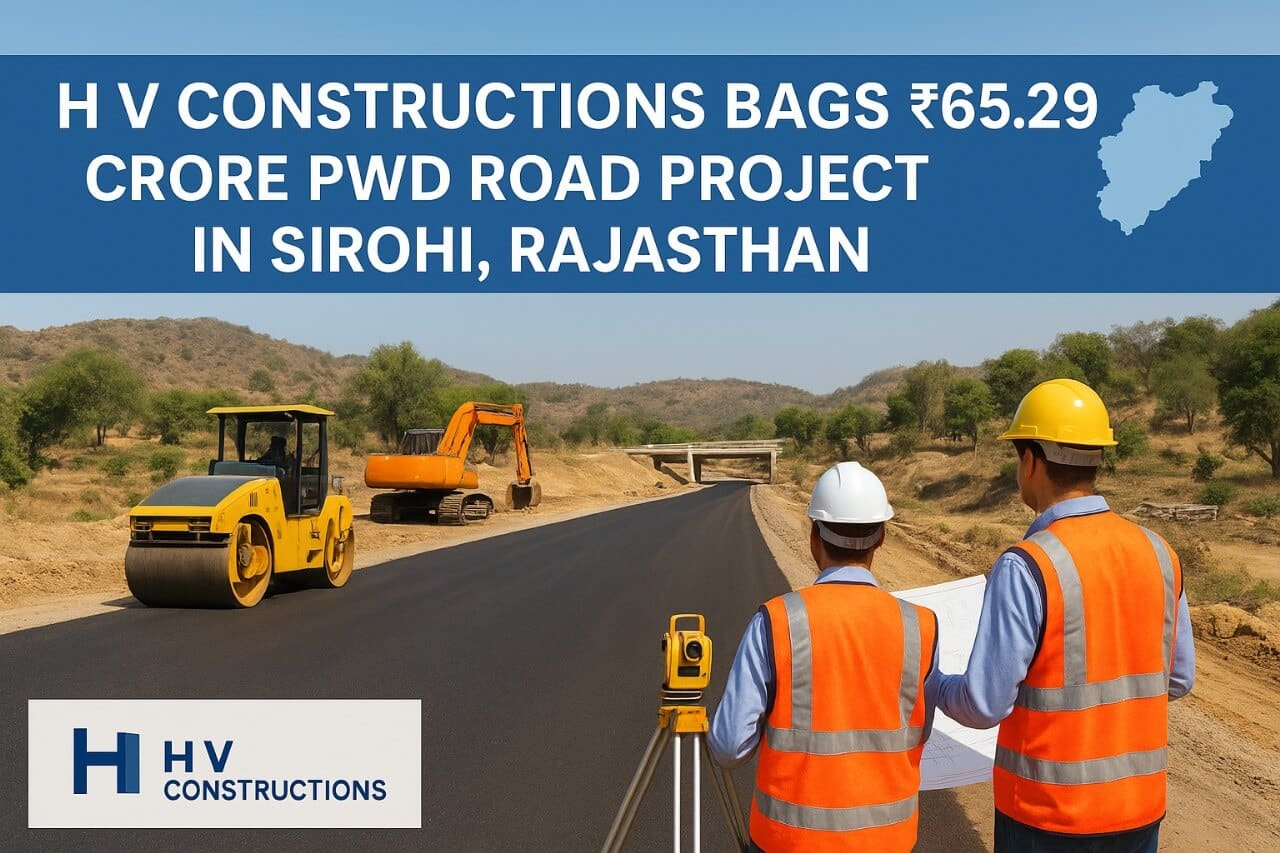 H V Constructions Bags ₹65.29 Crore PWD Road & Bridge Project in Sirohi, Rajasthan