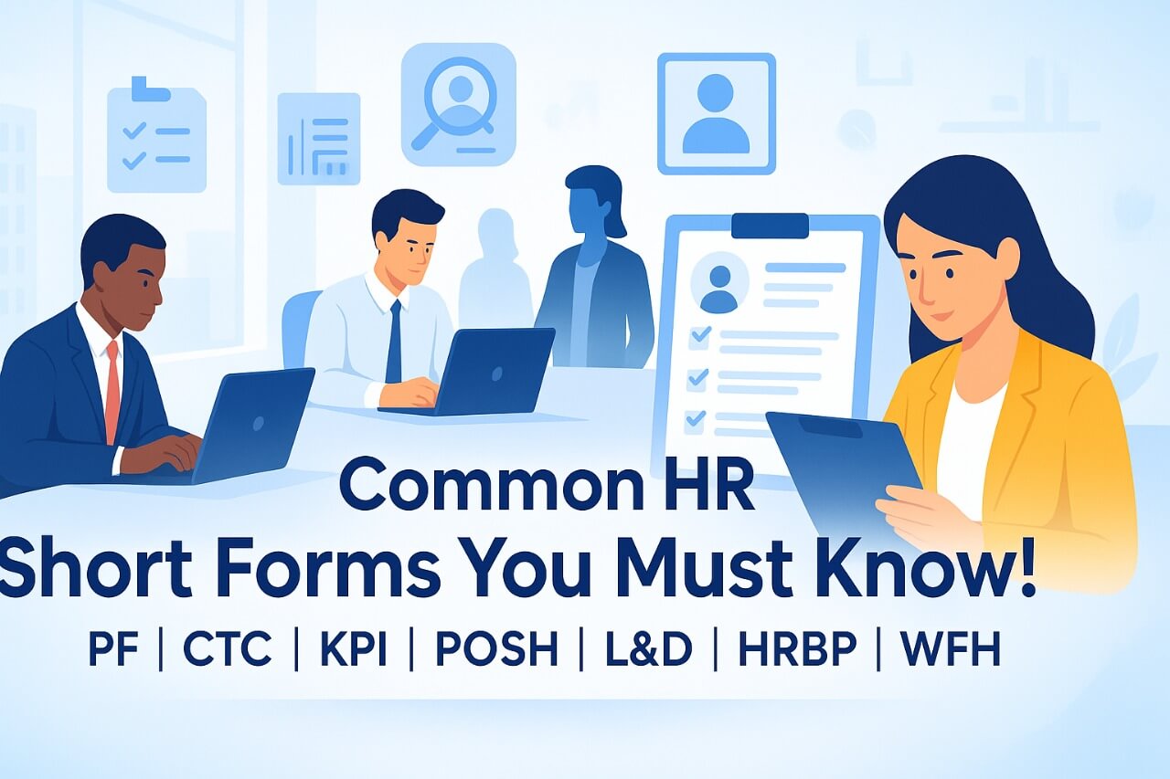Top HR Short Forms Every HR Professional Should Know | Complete HR Abbreviations List