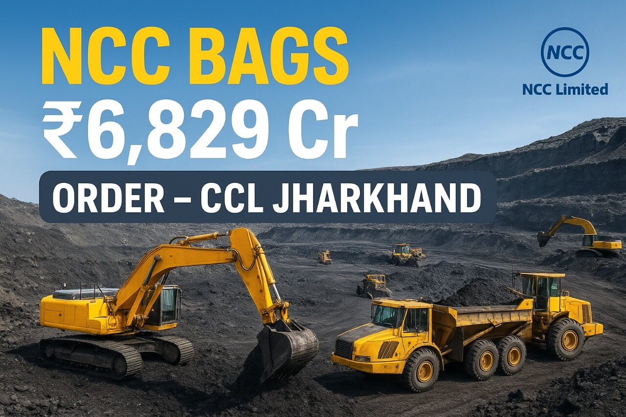 NCC Limited Secures Massive ₹6,829 Crore Order from Central Coalfields Ltd
