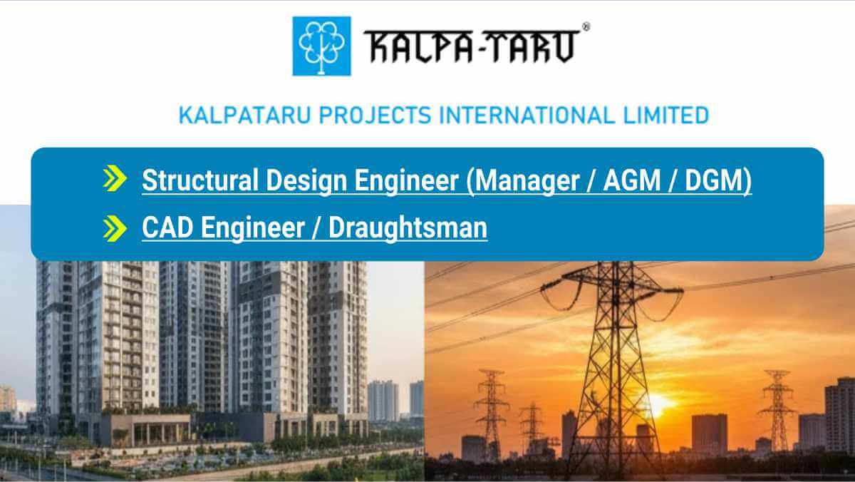 Kalpataru Projects International Ltd Careers | M.Tech / Diploma Civil Jobs | Mumbai & Bangalore