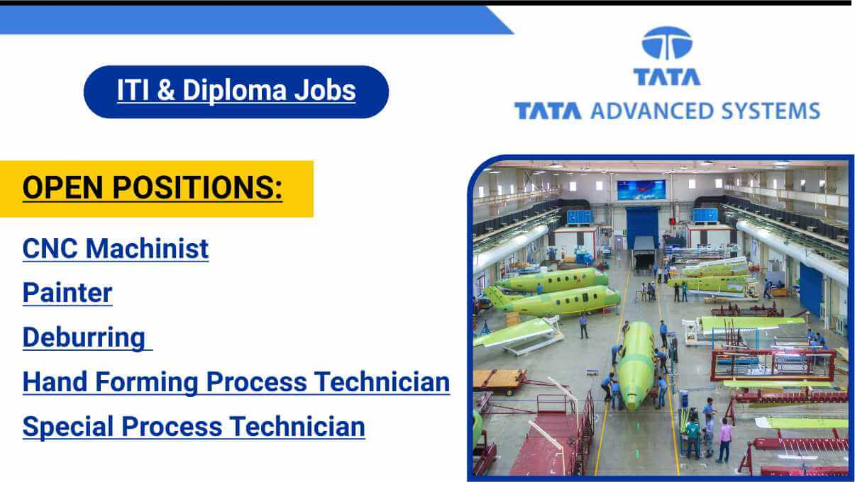 TATA Advanced Systems Walk In Interview | Hyderabad Jobs | ITI / Diploma Vacancies | 16 Nov 2025
