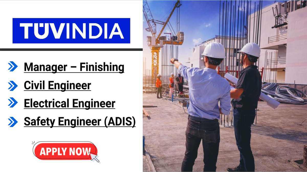 TUV India Pvt Ltd Hiring 2025 | Highrise Building Project Jobs in Bangalore | Manager / Engineers | Apply Now 1 w 2025 11 22T072749.461