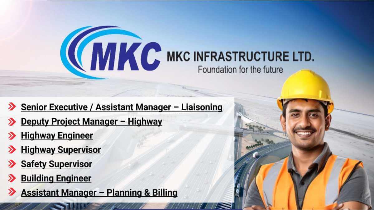 MKC Infrastructure Vacancy 2025 | Railway, Highway & Building Engineer Roles in Karnataka