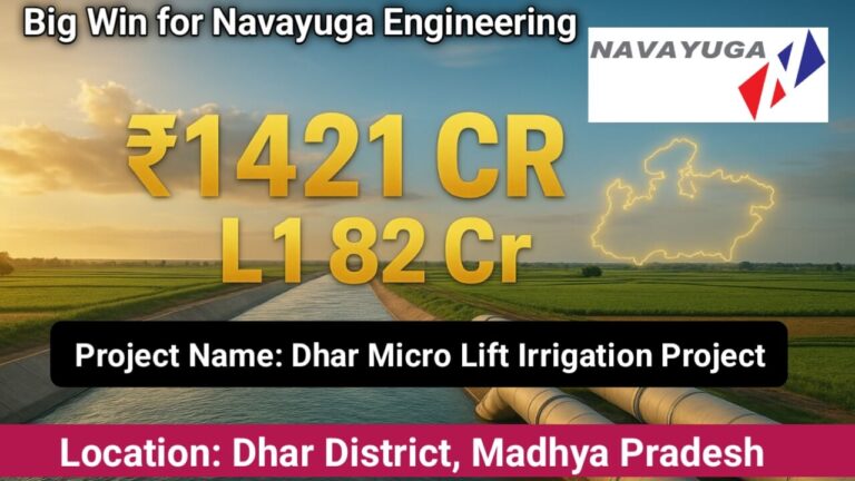 Big Win for Navayuga Engineering | Dhar Micro Lift Irrigation Project, Madhya Pradesh