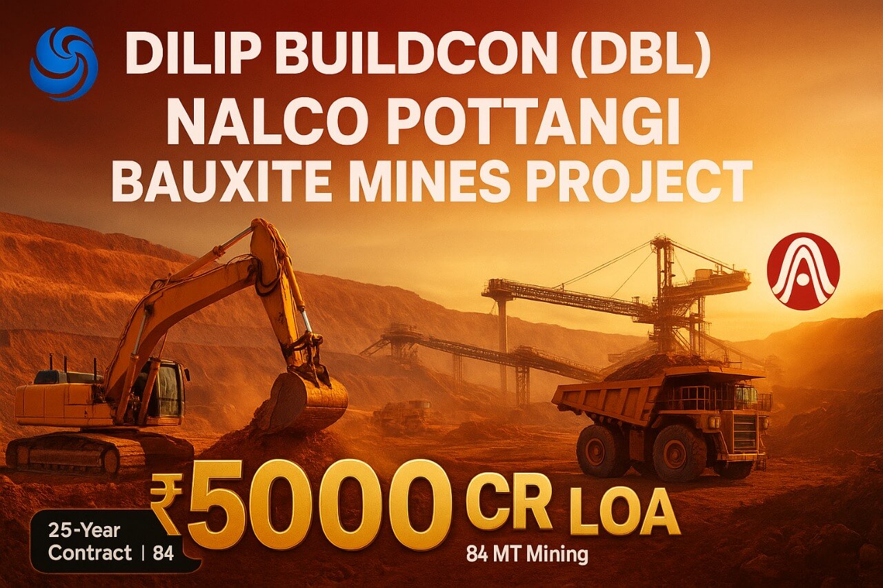 Dilip Buildcon Secures ₹5000 Crore NALCO Mining Project | DBL Big Win 2025