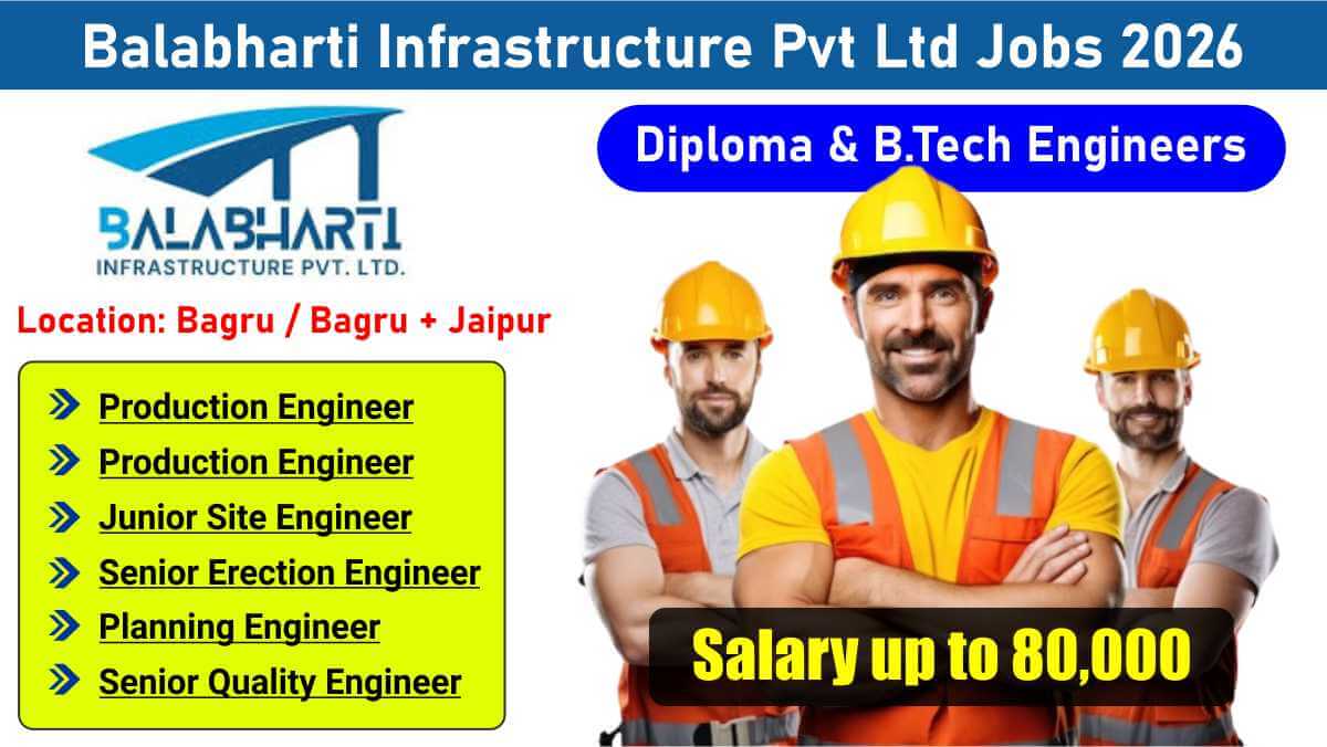 Balabharti Infrastructure Pvt Ltd Jobs 2026 | Engineers Needed | Salary up to ₹80,000 | Diploma & B.Tech Engineers 1 w 2025 12 20T084221.949