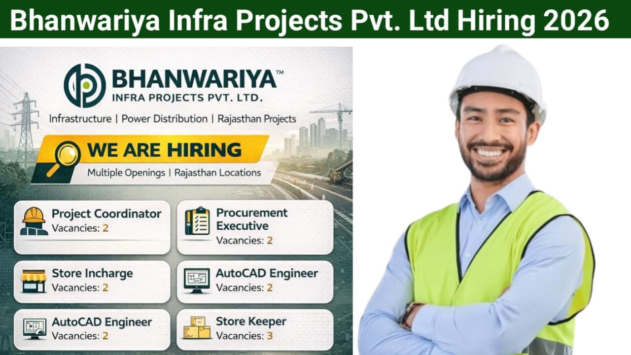 Bhanwariya Infra Projects Pvt. Ltd Hiring 2026 | Construction Jobs In Rajasthan