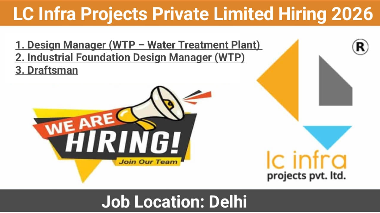 LC Infra Projects Private Limited Hiring 2026 | For Water, Wastewater, Irrigation, Power, Renewable Energy