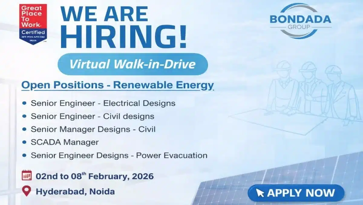 Bondada Group – Virtual Walk-In Drive 2026 | Drive Dates: 02 February to 08 February 2026 | Construction Placement
