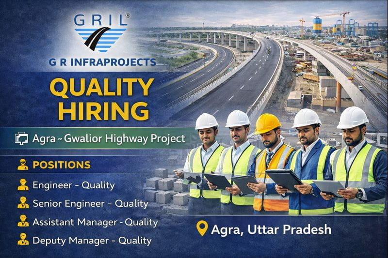 GR Infraprojects Ltd Recruitment 2026 | For Engineer / Sr. Engineer / Assistant Manager / Deputy Manager – Quality