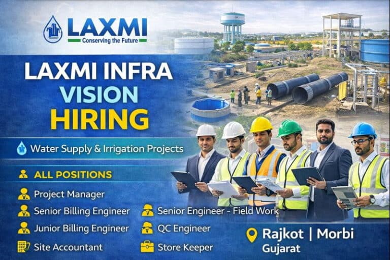 Laxmi Infra Vision Pvt. Ltd Recruitment 2026 | Construction Jobs In Gujarat